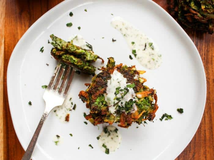 Broccoli Potato Cakes by The Whole Cook horizontal