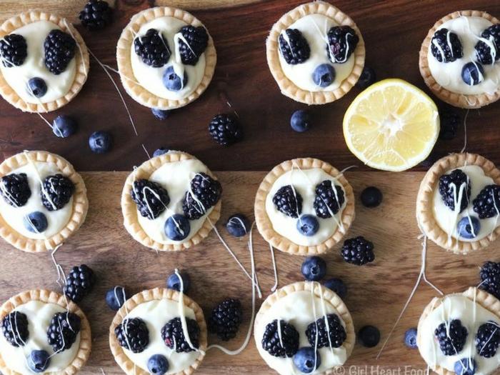 Lemon Cream Tarts with Berries by Girl Heart Food