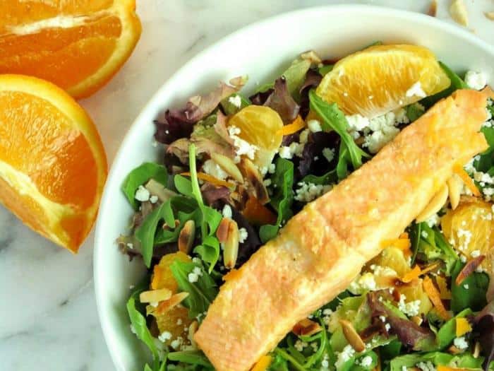 Mimosa Poached Salmon by Byte Sized Nutrition